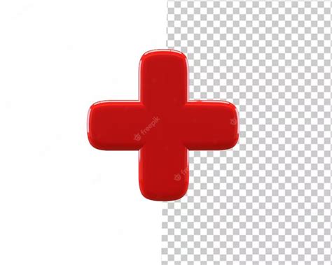 Medical Plus Red Hospital Doctor Sign 3d Rendering