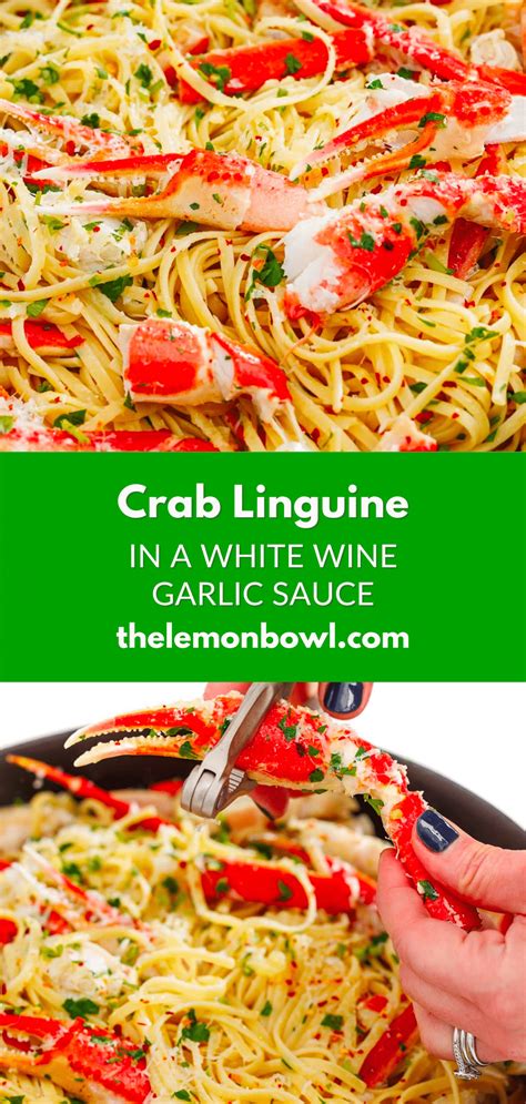 5 Step Crab Linguine In White Wine Sauce The Lemon Bowl®