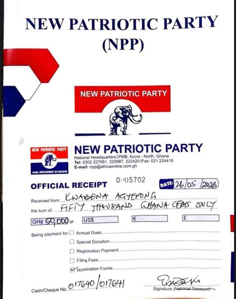 Kwabena Agyepong picks nomination form to contest NPP flagbearer election