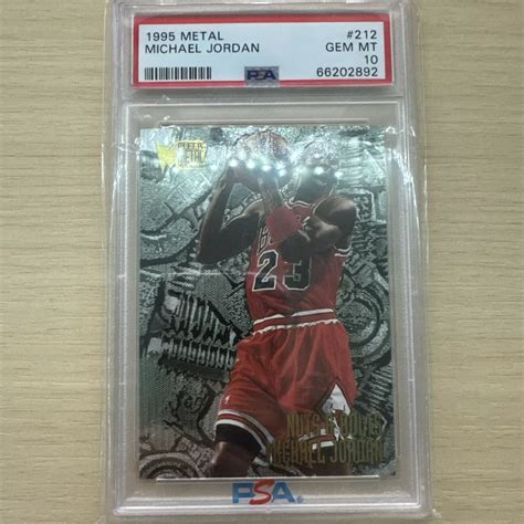 Michael Jordan 1995 Metal 212 Nuts Bolts PSA 10 Price Guide Sports