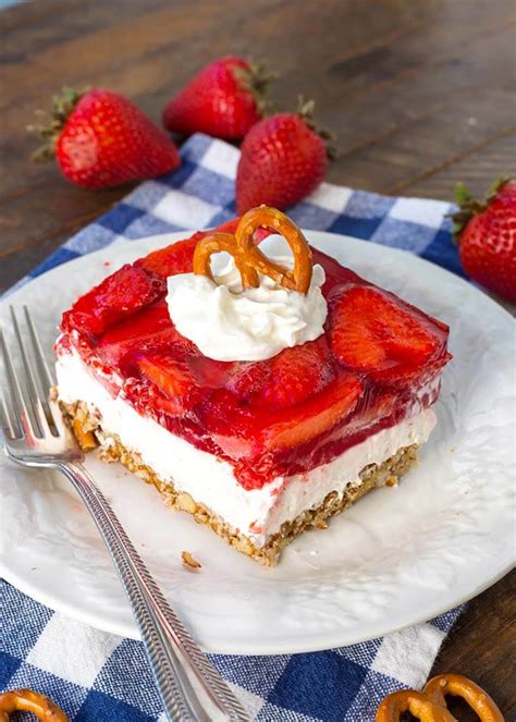 The Most Satisfying Strawberry Pretzel Jello Dessert How To Make