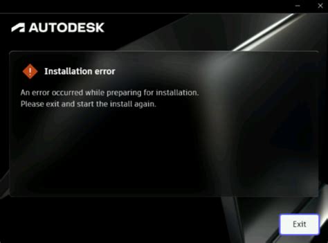 Installation Error An Error Occurred While Preparing For Installation