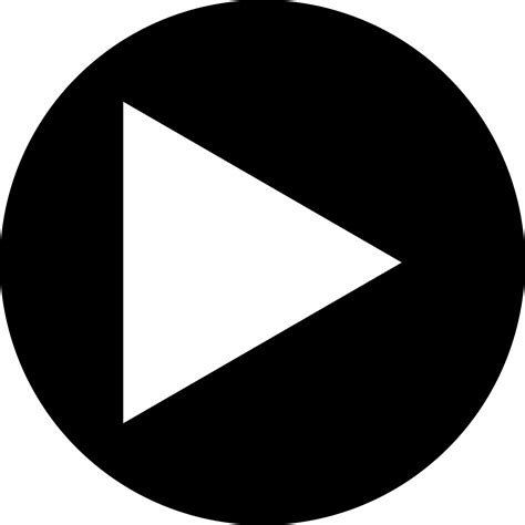 Play sign icon 28654440 PNG
