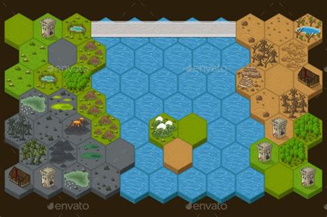 Strategy 2D Game Tileset #Strategy, #Game, #Tileset