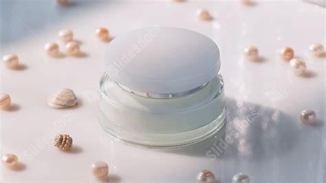 Red Beauty Cream Care Simple Powerpoint Background For Free Download