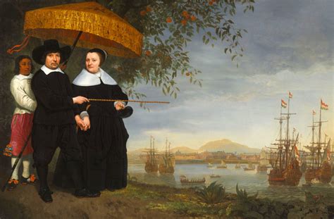 Een Opperkoopman Van De Voc Met Zijn Vrouw En Een Tot Slaaf Gemaakte