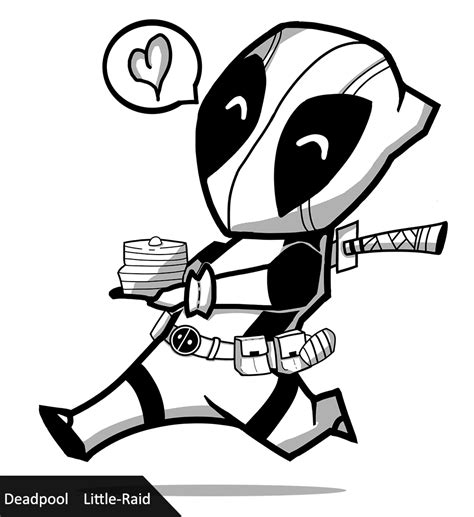 Chibi Deadpool Drawing at GetDrawings | Free download