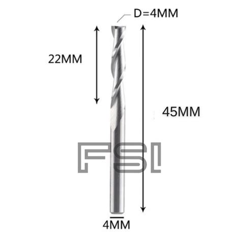 Fresa Topo Cortes Helicoidais Mm X Mm Fsi Fresas Router Cnc