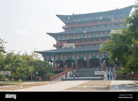 Lumbini, Nepal - Korean Temple in Lumbini, Nepal. Lumbini, the ...