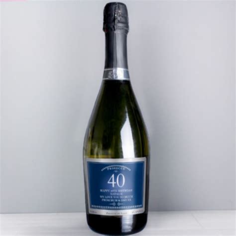 Personalised 40th Birthday Bottle Of Prosecco The Gift Experience