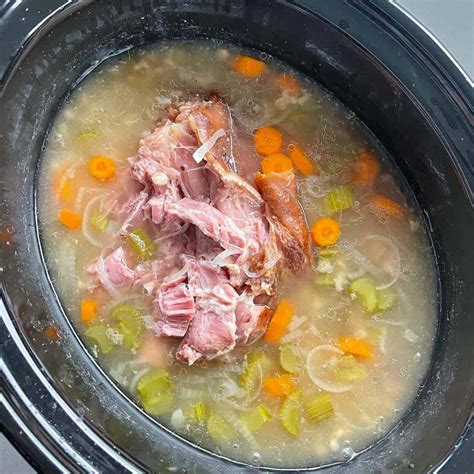 Slow Cooker Bacon Hock Vegetable Soup Recipe Bryont Blog