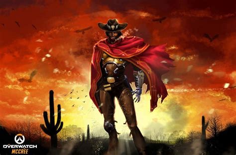 Download Overwatchs Mcree In Action Wallpaper