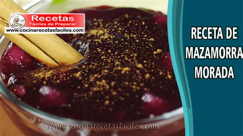 Mazamorra Morada Recetas De Postres Peruanos