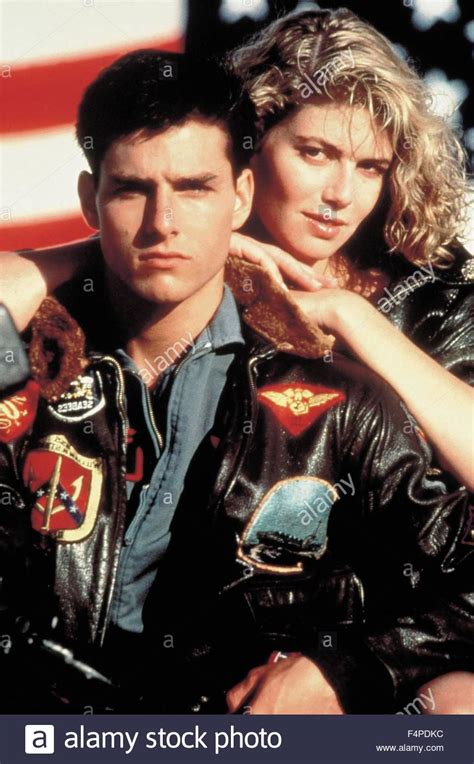 Tom Cruise Kelly Mcgillis Top Gun 1986 Directed By Tony Scott Stock