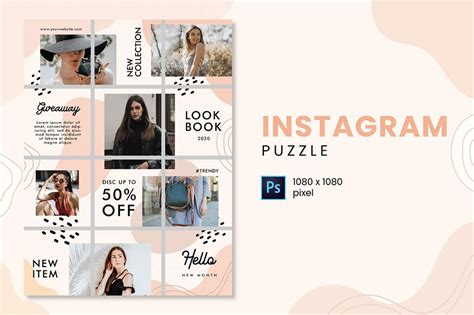 Photoshop Instagram Grid Template