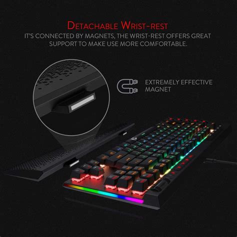 Redragon K587 MAGIC WAND RGB Mechanical Gaming Keyboard Blue Switches