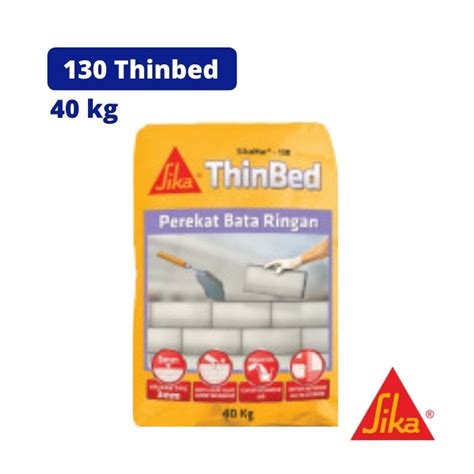 Jual Mortar Perekat Bata Ringan Sikamur 130 Thinbed 40 Kg Sak