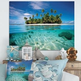 Designart "Beach Photo Tropical Escape V" Nautical & Beach Wall Art Living Room - Bed Bath ...