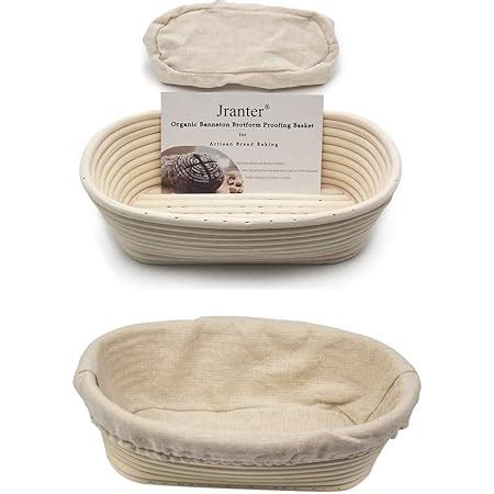 Amazon Oval Banneton Bread Proofing Basket And Linen Liner Set