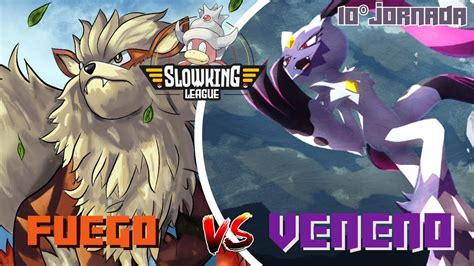 FUEGO VS VENENO Slowking league Monotype 10º Jornada YouTube