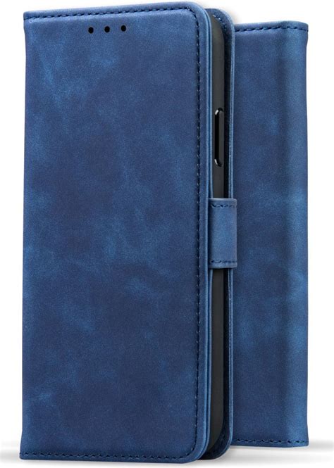 Rosso Element Apple Iphone Pro Max Hoesje Book Cover Wallet Blauw