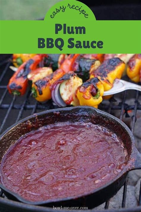 Plum BBQ Sauce Recipe In 2024 Bbq Sauce Recipe Easy Homemade Bbq