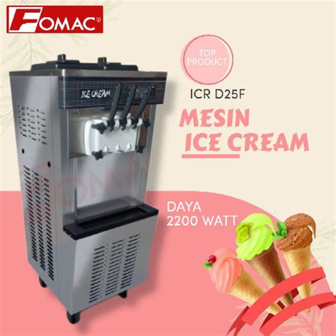 Jual Mesin Pembuat Es Krim 3Kran Tuas Soft Ice Cream ICR D25F FOMAC