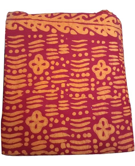 120 GSM Batik Cotton Printed Nighty Fabric Pink And Orange At Rs 140