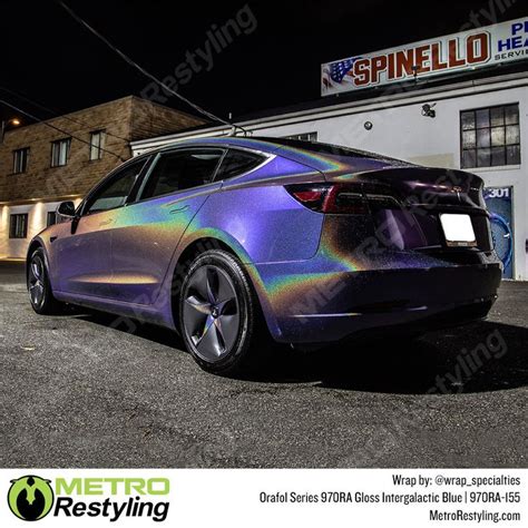 Orafol Ra Gloss Intergalactic Blue Vinyl Wrap Ra In