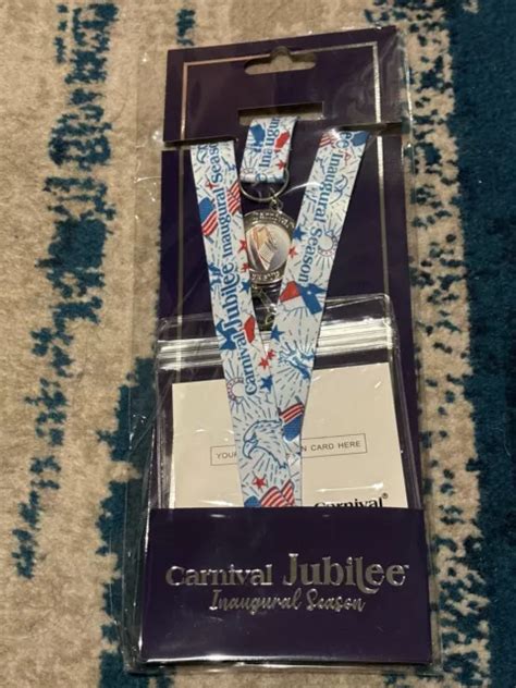 Carnival Cruise Lines Carnival Jubilee Inaugural Season Lanyard And