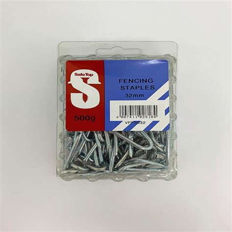 Value Pack Fencing Staples 32mm Quantity500g Safetop Cashbuild