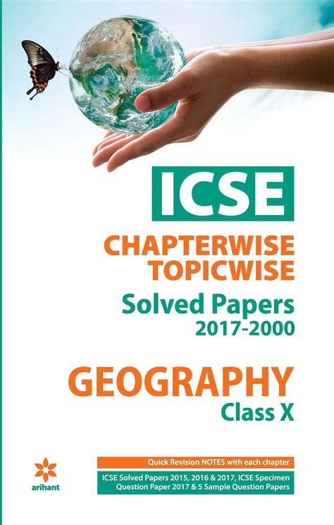 ICSE Chapterwise Topicwise Solved Papers Geography Class 10th Old