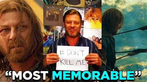 7 Most Memorable Sean Bean Character Deaths Youtube