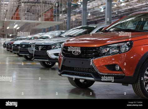 Russia, Izhevsk - December 15, 2018: LADA Automobile Plant Izhevsk ...