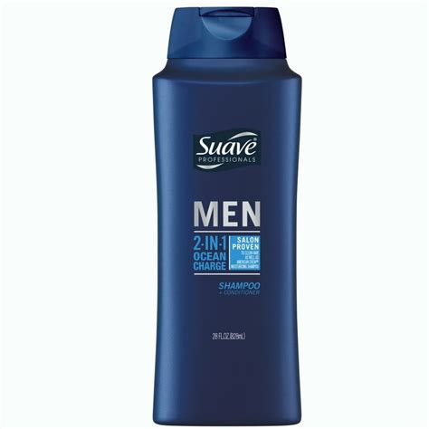 Suave Men 2 In 1 Shampoo And Conditioner Ocean Charge 28 Oz Pack Of 3