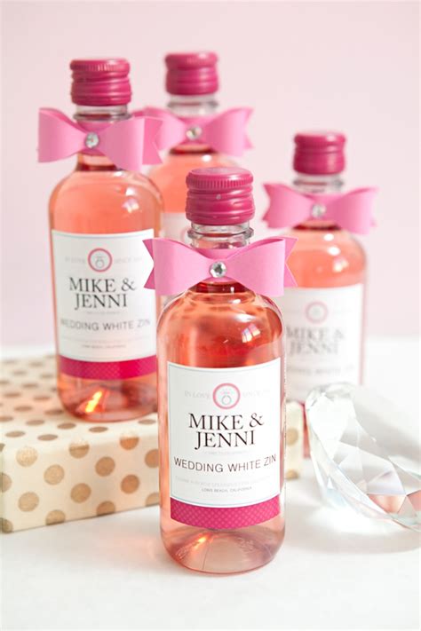 Learn How To Make These Chic Wine Bottle Wedding Favors