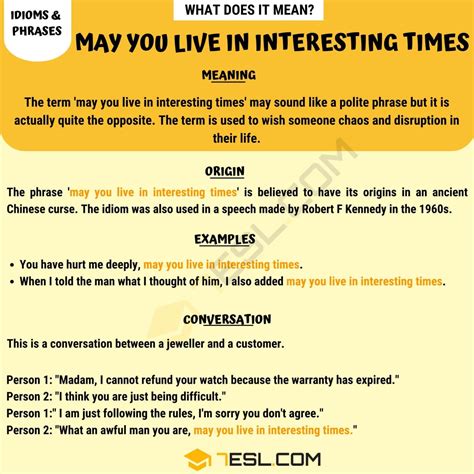 May You Live In Interesting Times Meaning Origin And Examples • 7esl