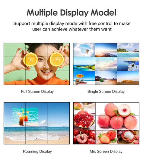 New Design 4K HD Videowall 55 Inch 2X2 3X3 Advertisement Display LED