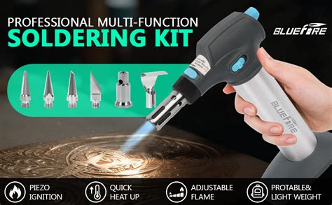 Amazon BLUEFIRE HT 908K Butane Soldering Iron Kit Portable Butane