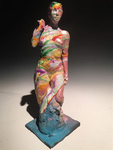 Ceramic Figure Sculpture Standing Nude Woman Figurine Pour Etsy