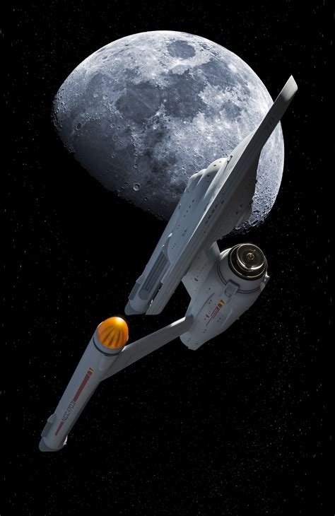 Lunar Drift Uss Hood By Bill Krause Star Trek Ships Star Trek Starships Star Trek Series