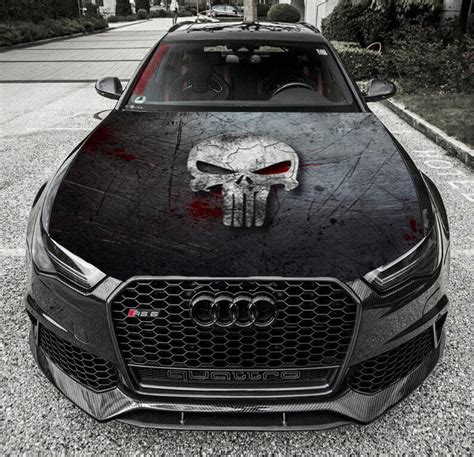 Punisher Skull Custom Wrap Vinyl Graphic Decal Sticker Wrap Car Or