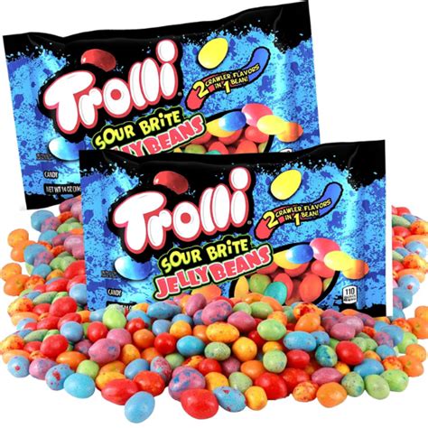Trolli Sour Brite Jelly Beans Easter Egg Filler Candies 2 Pack 14 Oz