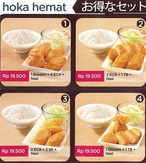 Harga Menu Hokben Delivery Terbaru 2017