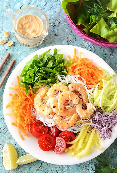 Thai Vermicelli Noodle Salad With Prawns Kitchen Nostalgia