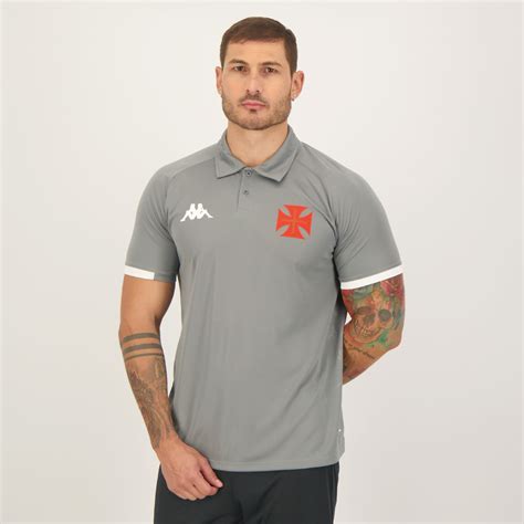 Kappa Vasco Concentration Committee Gray Polo Shirt Futfanatics