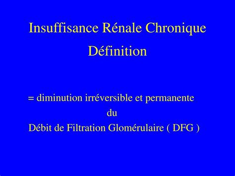 Ppt Insuffisance R Nale Chronique Plan Powerpoint Presentation Free