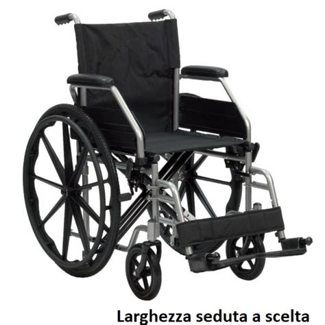 Sedia A Rotelle Autospinta Doppia Crociera Ruote In Pvc Termigea