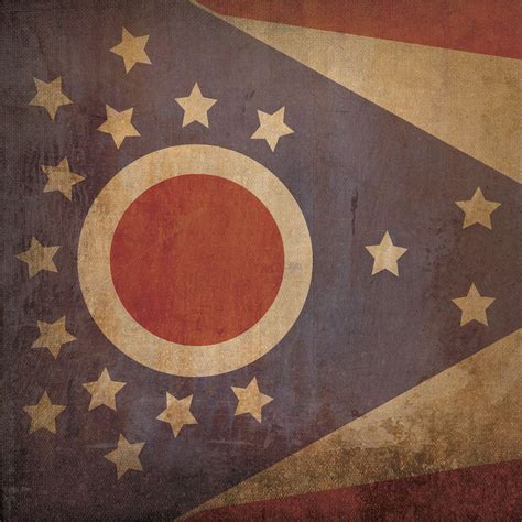 Ohio Flag Art - City Prints