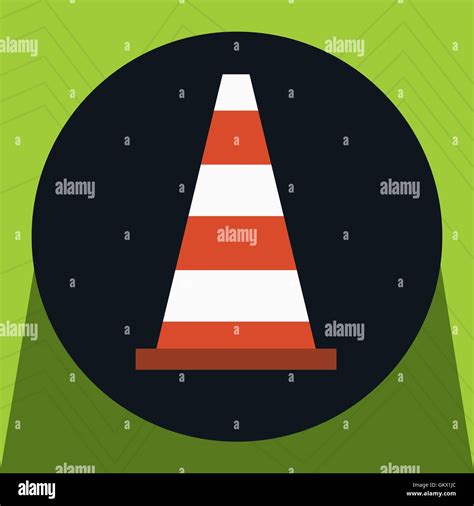 Traffic Cone Pylon Stock Vector Images Alamy